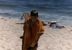 Child Playing at a Beach